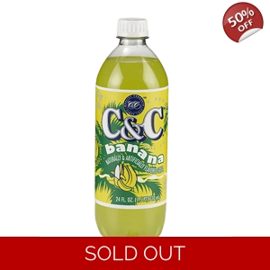 C&C Banana Soda Soft Drink - 710ml Bottle